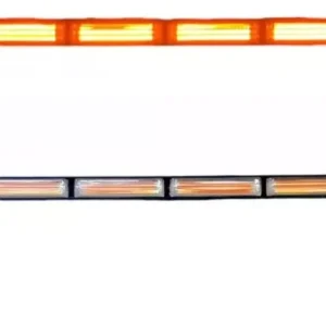 Barra Torreta Cob De Led 8 Módulos Luz Ambar 16 Funciones