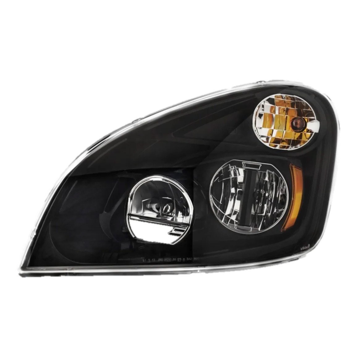 Faro Para Cascadia Lado Piloto 15-19 Fondo Negro Con Led IZQ