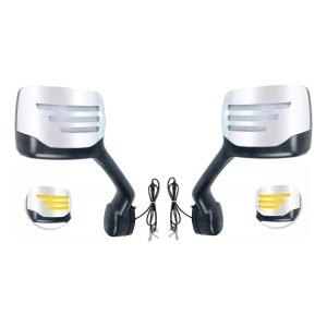 Par De Espejos Cromado Con Led De Cofre Kenworth T680/t880