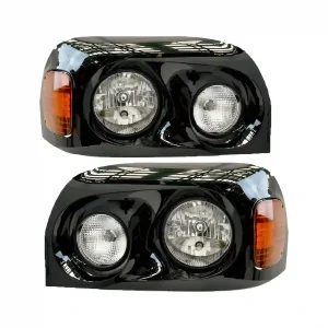 Par De Faros Para Freightliner Century Negro 2004+